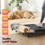 Everfit Treadmill Electric Walking Pad Incline Under Desk Home Gym 380mm Black - Image 8