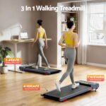 Everfit Treadmill Electric Walking Pad Incline Under Desk Home Gym 380mm Grey - Image 4