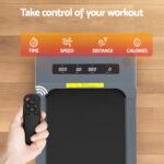 Everfit Treadmill Electric Walking Pad Incline Under Desk Home Gym 380mm Grey - Image 6