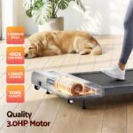 Everfit Treadmill Electric Walking Pad Incline Under Desk Home Gym 380mm Grey - Image 8