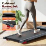 Everfit Treadmill Electric Walking Pad Incline Under Desk Home Gym 380mm Grey - Image 9