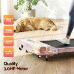 Everfit Treadmill Electric Walking Pad Incline Under Desk Home Gym 380mm Pink - Image 8