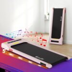 Everfit Treadmill Electric Walking Pad Incline Under Desk Home Gym 380mm Pink - Image 12