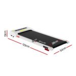 Everfit Treadmill Electric Walking Pad Incline Under Desk Home Gym 380mm White - Image 10