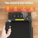 Everfit 2 in 1 Treadmill Electric Walking Pad Under Desk Home Gym Fitness 380mm Black - Image 6