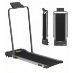 Everfit 2 in 1 Treadmill Electric Walking Pad Under Desk Home Gym Fitness 380mm Grey - Image 2