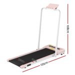 Everfit 2 in 1 Treadmill Electric Walking Pad Under Desk Home Gym Fitness 380mm Pink - Image 2