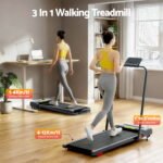 Everfit Treadmill Electric Walking Pad Incline Under Desk 380mm Grey - Image 4