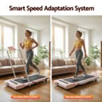 Everfit Treadmill Electric Walking Pad Under Desk Home Gym Fitness 400mm Pink - Image 4