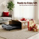Everfit Treadmill Electric Walking Pad with Incline Under Desk Home Gym Grey - Image 9
