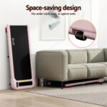 Everfit Treadmill Electric Walking Pad with Incline Under Desk Home Gym Pink - Image 8