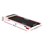 Everfit Treadmill Electric Walking Pad with Incline Under Desk Home Gym Pink - Image 10