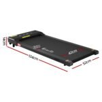 Everfit 2 in 1 Treadmill Electric Walking Pad Under Desk Home Gym Fitness 400mm Black - Image 2