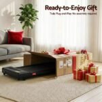 Everfit 2 in 1 Treadmill Electric Walking Pad Under Desk Home Gym Fitness 400mm Black - Image 9