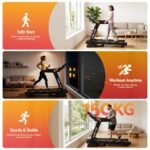 Everfit Treadmill Electric Auto Incline Home Gym Fitness Exercise Machine 490mm - Image 3