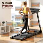 Everfit Treadmill Electric Home Gym Fitness Exercise Fully Foldable 450mm Black - Image 3