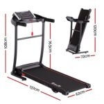 Everfit Treadmill Electric Home Gym Fitness Exercise Machine Incline 400mm - Image 2