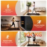 Everfit Treadmill Electric Home Gym Fitness Exercise Machine Incline 400mm - Image 3