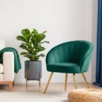 Artiss Armchair Velvet Green Eloise - Image 10