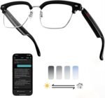 AI Smart Translation Glasses: 110+ Languages, Photochromic Lenses, Bluetooth - Ideal for Travel, Business & Daily Useï¼ˆblackï¼‰