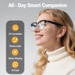 AI Smart Translation Glasses: 110+ Languages, Photochromic Lenses, Bluetooth - Ideal for Travel, Business & Daily Useï¼ˆblackï¼‰ - Image 2