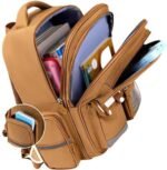Cute Capybara Backpack with Chic Case and More Pins Ita Bag Cartoon Laptop Travel Utility Funny Going Out Casual Bag(Khaki) - Image 3