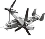 Christmas gift US Osprey Tiltrotor Aircraft Building Blocks Set, 460 Pieces Military Transport Model Kit for Kids Aged 6+ & Enthusiastsï¼ˆOsprey tiltrotor aircraftï¼‰