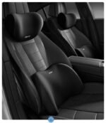 Christmas gift Car Headrest & Lumbar Support Set, Ergonomic Plush Cushion for Driver & Passenger, Comfort & Spine Protection for Long Drivesï¼ˆblackï¼‰ - Image 2