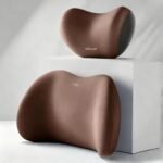 Christmas gift Car Headrest & Lumbar Support Set, Ergonomic Plush Cushion for Driver & Passenger, Comfort & Spine Protection for Long Drivesï¼ˆblackï¼‰ - Image 9