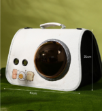 pet products Printed Space Capsule Cat Bag, Large Capacity Crossbody Dog Bag, Universal Pet Bag for All Seasons - Image 2