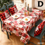 Christmas gift Christmas Tablecloth - Festive 180x150cm Table Cover for Holiday Dining & Home Decorï¼ˆBï¼‰ - Image 3