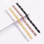 Christmas gift Stylish Ancient Copper Magnetic Therapy Bracelet with Diamond Accents - Enhance Health & Eleganceï¼ˆsilverï¼‰ - Image 2