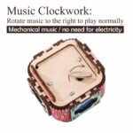 3D Wooden Music Box with LED Light â€“ DIY Mechanical Puzzle Kit, Handcrafted Jewelry Storage, Romantic Gift for Her or Him (Red) - Image 7