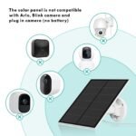 3-Pack 5W Solar Panel for Outdoor Security Camera â€“ 5V USB Charger with 9.8ft Cable, IP65 Waterproof, Adjustable Mount, Compatible with Most Battery Cameras (White) - Image 5