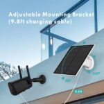 3-Pack 5W Solar Panel for Outdoor Security Camera â€“ 5V USB Charger with 9.8ft Cable, IP65 Waterproof, Adjustable Mount, Compatible with Most Battery Cameras (White) - Image 7