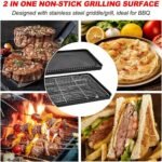 Portable Gas Grill with Removable Grate & Carry Case â€“ Dual Fuel Outdoor Stove for Camping, Backyard BBQs & Beach Picnics (Black) - Image 8