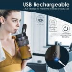 Portable Blender with 360W Motor - Wireless 24oz Juicer, USB-C Rechargeable, Self-Cleaning, 6-Blade, BPA-Free (Black) | Other Colors Available in Store - Image 7