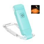 Rechargeable LED Book Light with Dimmable Warm White & Amber Modes â€“ USB-Powered Clip-On Reading Lamp for Books, Sheet Music & Travel (Blue)