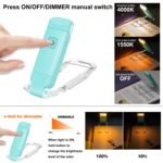 Rechargeable LED Book Light with Dimmable Warm White & Amber Modes â€“ USB-Powered Clip-On Reading Lamp for Books, Sheet Music & Travel (Blue) - Image 3