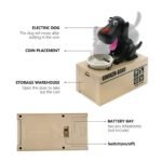 Interactive Dog Coin Bank â€“ Automatic Electric Money Saving Piggy Bank with Moving Dog Design â€“ Fun Kids Gift & Desk Decor (Black) - Image 3