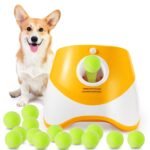 Automatic Dog Ball Launcher with 15 Mini Tennis Balls & Mesh Bag â€“ Rechargeable Pet Toy for Small Dogs, Adjustable Launch Distance, Interactive Play (Orange) - Image 2