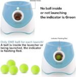 Automatic Dog Ball Launcher with 15 Mini Tennis Balls & Mesh Bag â€“ Rechargeable Pet Toy for Small Dogs, Adjustable Launch Distance, Interactive Play (Blue) - Image 2