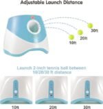 Automatic Dog Ball Launcher with 15 Mini Tennis Balls & Mesh Bag â€“ Rechargeable Pet Toy for Small Dogs, Adjustable Launch Distance, Interactive Play (Blue) - Image 3