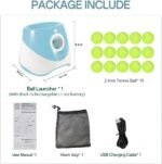 Automatic Dog Ball Launcher with 15 Mini Tennis Balls & Mesh Bag â€“ Rechargeable Pet Toy for Small Dogs, Adjustable Launch Distance, Interactive Play (Blue) - Image 5