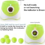Automatic Dog Ball Launcher with 15 Mini Tennis Balls & Mesh Bag â€“ Rechargeable Pet Toy for Small Dogs, Adjustable Launch Distance, Interactive Play (Light Green) - Image 3