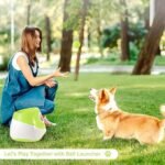Automatic Dog Ball Launcher with 15 Mini Tennis Balls & Mesh Bag â€“ Rechargeable Pet Toy for Small Dogs, Adjustable Launch Distance, Interactive Play (Light Green) - Image 6