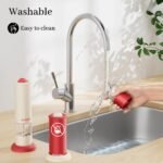 High-Performance USB-C Electric Pepper & Salt Grinder Set â€“ Adjustable Coarseness, One-Touch Operation â€“ Ceramic Grinding, Washable, Fast Charging â€“ Kitchen Essential (Red & White) - Image 6