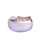 3-in-1 Electric Nail Trimmer for Kids, Adults & Seniors â€“ Auto Nail Clipper with Polish Plate, Dust Collector, LED Light, Whisper-Quiet 40dB Operation, USB-C Rechargeable, Safe for Sensitive Nails (Purple)