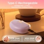 3-in-1 Electric Nail Trimmer for Kids, Adults & Seniors â€“ Auto Nail Clipper with Polish Plate, Dust Collector, LED Light, Whisper-Quiet 40dB Operation, USB-C Rechargeable, Safe for Sensitive Nails (Purple) - Image 4