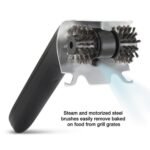 Electric Steam Grill Brush with Stainless Steel Bristles & 3000mAh Rechargeable Battery - Powerful BBQ Cleaner for All Grills, Indoor and Outdoor Use (Grey) - Image 4